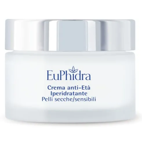 Euphidra Skin Progress System Crema Viso Antietà - Crema iperidratante per pelle secca e molto secca - 40ml