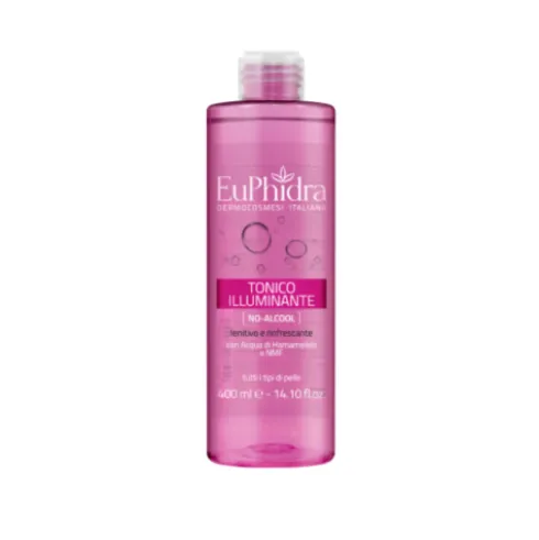 Euphidra Tonico Illuminante Viso - Lozione tonica lenitiva e rinfrescante - 400 ml