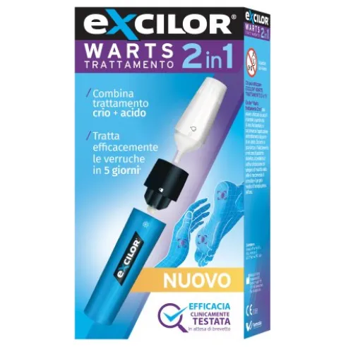EXCILOR Warts Trattamento Crioterapia per Verruche 2 in 1