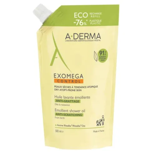 Exomega Control Ricarica Olio Lavante - Refill olio lavante lenitivo del prurito - 500 ml