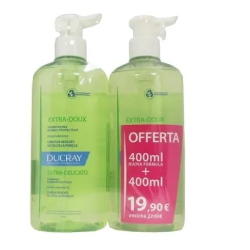 Extra Delicato Shampoo Uso Frequente Confezione Doppia 400 ml + 400 ml
