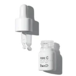 FaceD Pure C Booster Illuminante Viso - Trattamento antietà a base di vitamina C - 4 flaconi