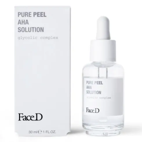 FaceD Pure Peel AHA Solution - Soluzione esfoliante viso rivitalizzante ed illuminante - 30 ml