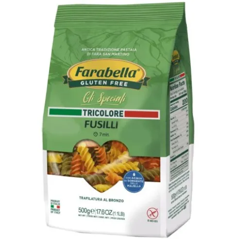 Farabella Fusilli Tricolore Senza Glutine 500g