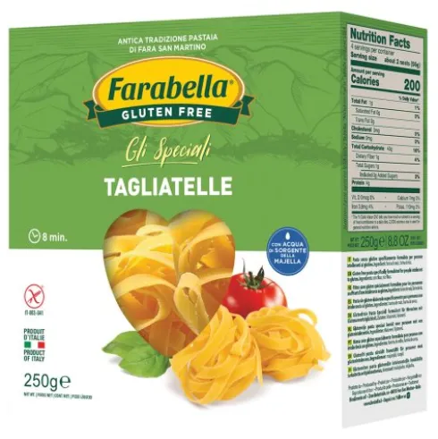 Farabella Tagliatelle Senza Glutine Pasta per Celiaci con Farina di Mais 250g