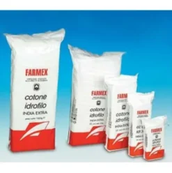 Farmex Cotone Idrofilo Zig-Zag Puro per Medicazione 100 g