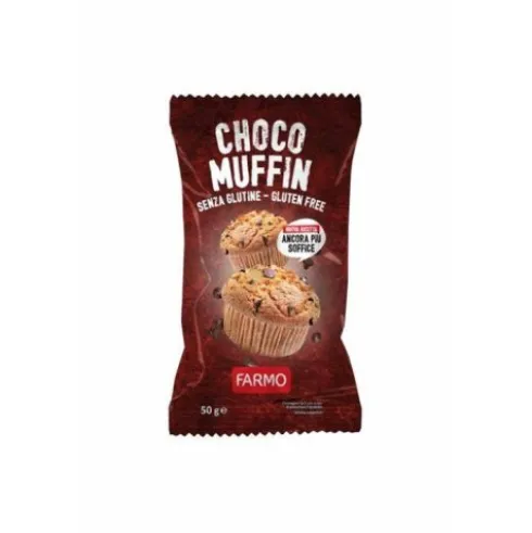 Farmo Choco Muffin con Gocce di Cioccolato Senza Glutine 50 g