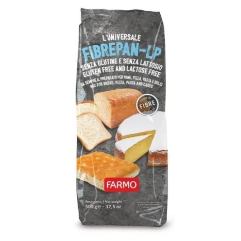 Farmo L'Universale Fibrepan-LP Preparato Senza Glutine per Pane, Pizza e Dolci 500 g