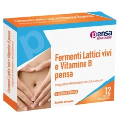 Fermenti Lattici Pensa - Integratore per l'equilibrio della flora batterica - 12 bustine orosolubili