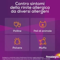 Fexallegra - Antistaminico per allergia e per i sintomi della rinite allergica - 10 compresse