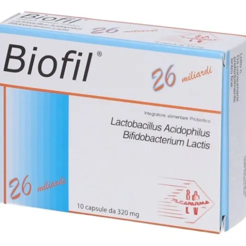 Filca Farma Biofil Integratore Probiotico per Intestino 10 Capsule
