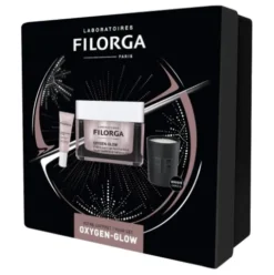 Filorga Cofanetto di Natale 2023 Oxygen Glow - Crema viso uniformante + Contorno occhi illuminante + Candela profumata