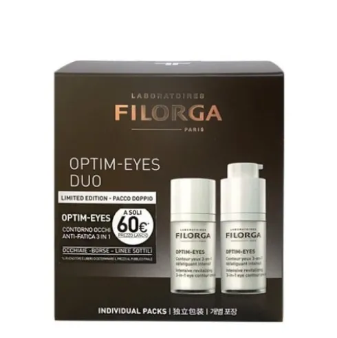 Filorga Duo Optim Eyes - Contorno occhi anti occhiaie e borse - 2 flaconi da 15 ml ciascuno