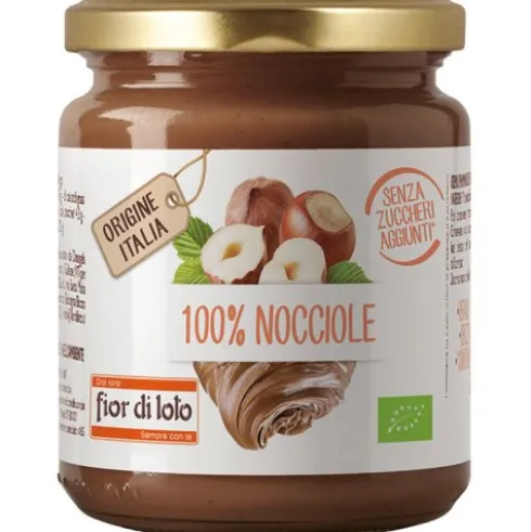 Fior di Loto Crema 100% Nocciole Tostate Biologica 200gr