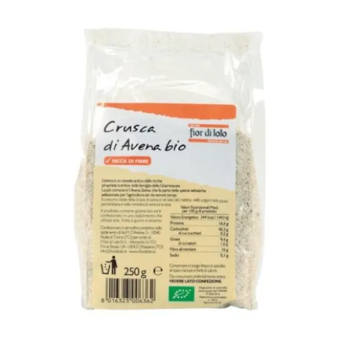 Fior di Loto Crusca di Avena Bio Ricca di Fibre 250g