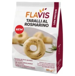 Flavis Taralli Aproteici - Taralli al rosmarino - 80 g