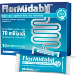 FlorMidabil Daily - Integratore per l'equilibrio della flora intestinale - 10 bustine orosolubili