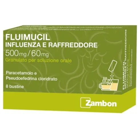 Fluimucil Influenza Raffreddore 8 Bustine