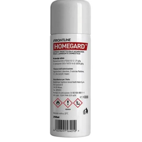Frontline Homegard Spray - Insetticida e acaricida per l'ambiente domestico - 250 ml