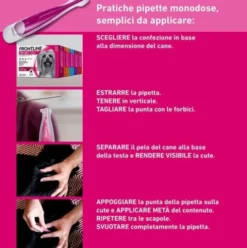 Frontline Tri-Act Cani da 2 a 5 kg - Pipette antiparassitarie Contro Parassiti Esterni E Insetti Volanti - 1 pipetta monodose