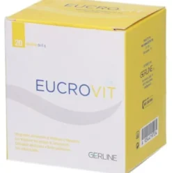 Gerline Eucrovit Integratore Alimentare di Potassio e Magnesio in Bustine, 20 Pezzi