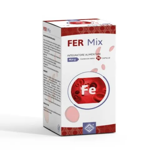 Gheos Fer Mix Integratore di Ferro per Cognizione e Sistema Immunitario 45 Capsule
