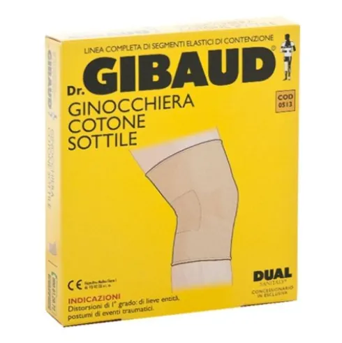 Gibaud Ginocchiera Cotone Sottile Beige Misura 1 per Distorsioni
