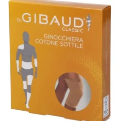 Gibaud Ginocchiera Supporto Cotone Beige Misura 3 (40-44cm) Propriocezione
