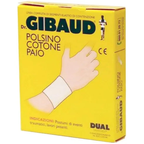 Gibaud Polsino Cotone Misura 2 Sostegno per Sport, 1 Paio