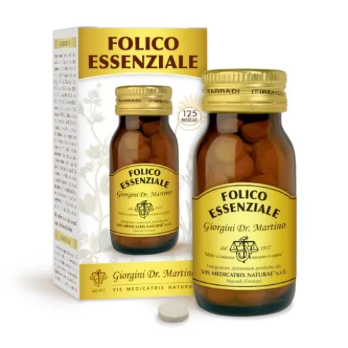 Giorgini Folico Essenziale Integratore Acido Folico in Pastiglie, 125 Pz
