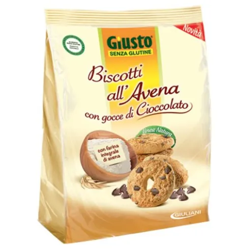 GIUSTO S/G Bisc.AvenaCiocc250g