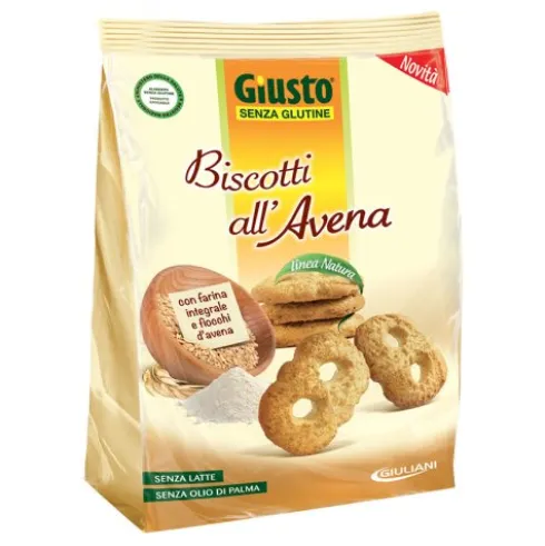 GIUSTO S/G Bisc.Avena 250g
