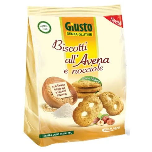 GIUSTO S/G Bisc.AvenaNocc.250g