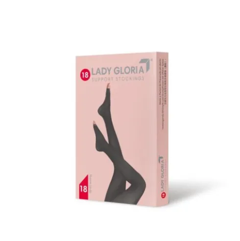 Gloria LadyGloria 18 Collant Punta Aperta Nero Taglia 3
