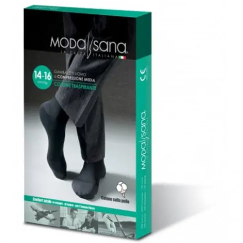 Gloria Modasana Gambaletto Uomo 14 mmHg Cotone Antracite Taglia XL