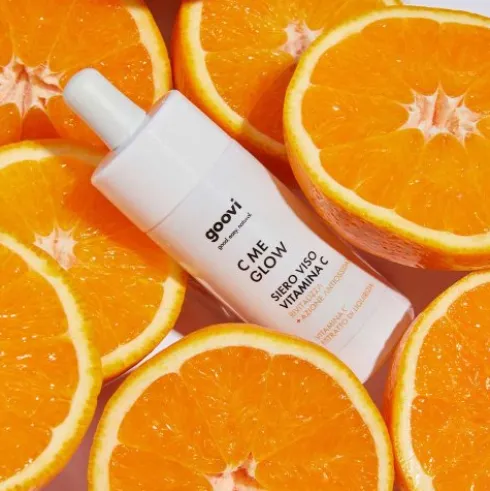 Goovi C Me Glow Siero Viso alla Vitamina C - Siero viso anti-ossidante e rivitalizzante - 30 ml
