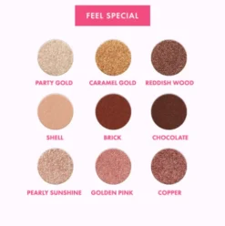 Goovi Feel Special Palette 9 Ombretti - Ombretti multifinish dai toni caldi - Palette da 10,8 g
