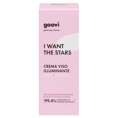 Goovi I Want The Stars Crema Viso Illuminante - Crema idratante e rivitalizzante - 50 ml