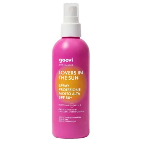 Goovi Lovers In The Sun Crema Spray Corpo SPF50+ - Protezione solare alta per il corpo - 200 ml