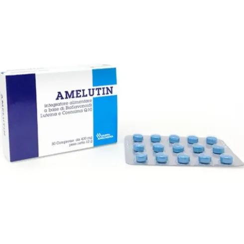 Gruppo Amelfarma Amelutin Integratore Antiossidante per Vista 30 Compresse