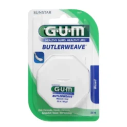 Gum Butlerweave Filo Interdentale Non Cerato Per Rimozione Placca 54,8 Metri