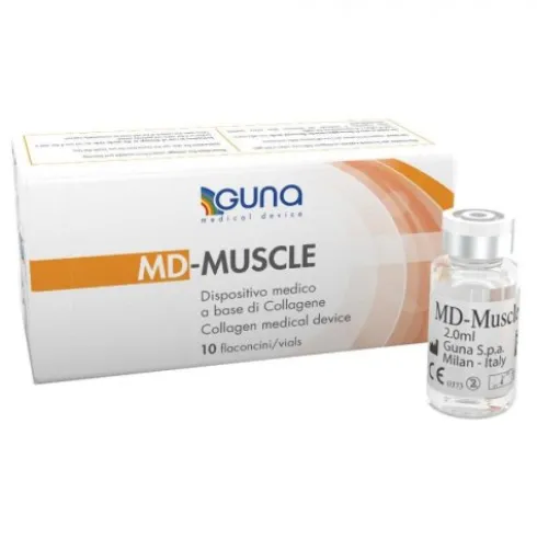 Guna MD-Muscle Italia, dispositivo medico per mobilità muscolare, 10 flaconcini