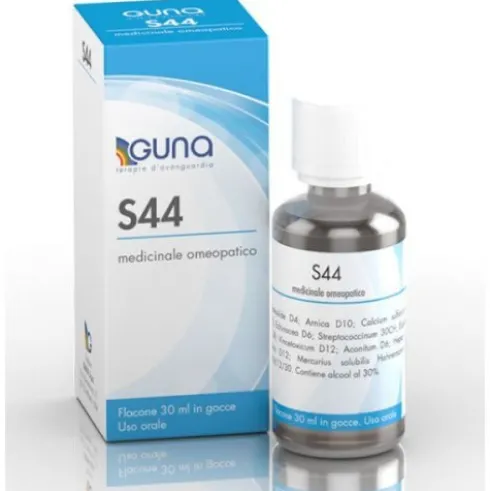 Guna S44 Gocce Rimedio Omeopatico Antiinfiammatorio e Antipiretico 30ml