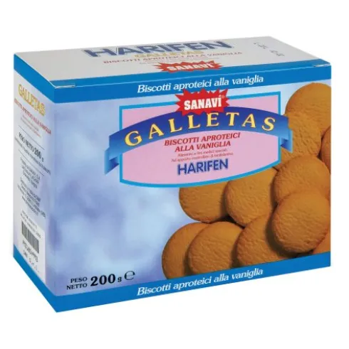 Harifen Galletas Biscotto Secco alla Vaniglia Aproteico per IRC, PKU 200 g