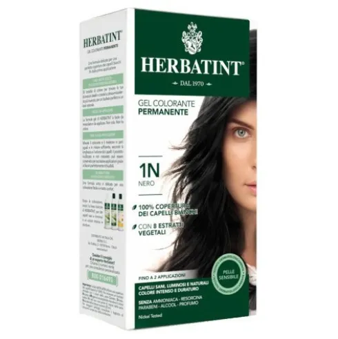 Herbatint Nero 1N Tintura Permanente per Capelli 135ml