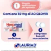 Herpmed Labiale - Compresse buccali a base di Aciclovir per Herpes labiale - 2 compresse buccali mucoadesive