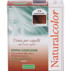 Homocrin Naturalcolor Tinta Capelli 7/4 Biondo Rame 2 Trattamenti