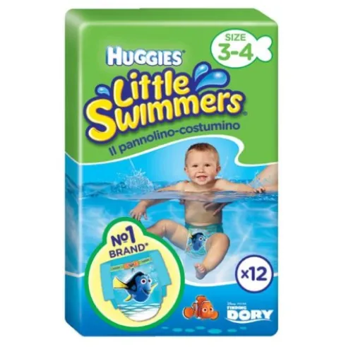 Huggies Little Swimmers Pannolini Costumino Nuoto Taglia 2-3 (3-7kg)