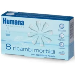 Humana Ricambi Morbidi Aspiratore Nasale Bambino 8 Pezzi