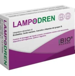 Ibiopharma Lampodren Integratore Alimentare per Digestione, Drenaggio e Depurazione - 30 Compresse